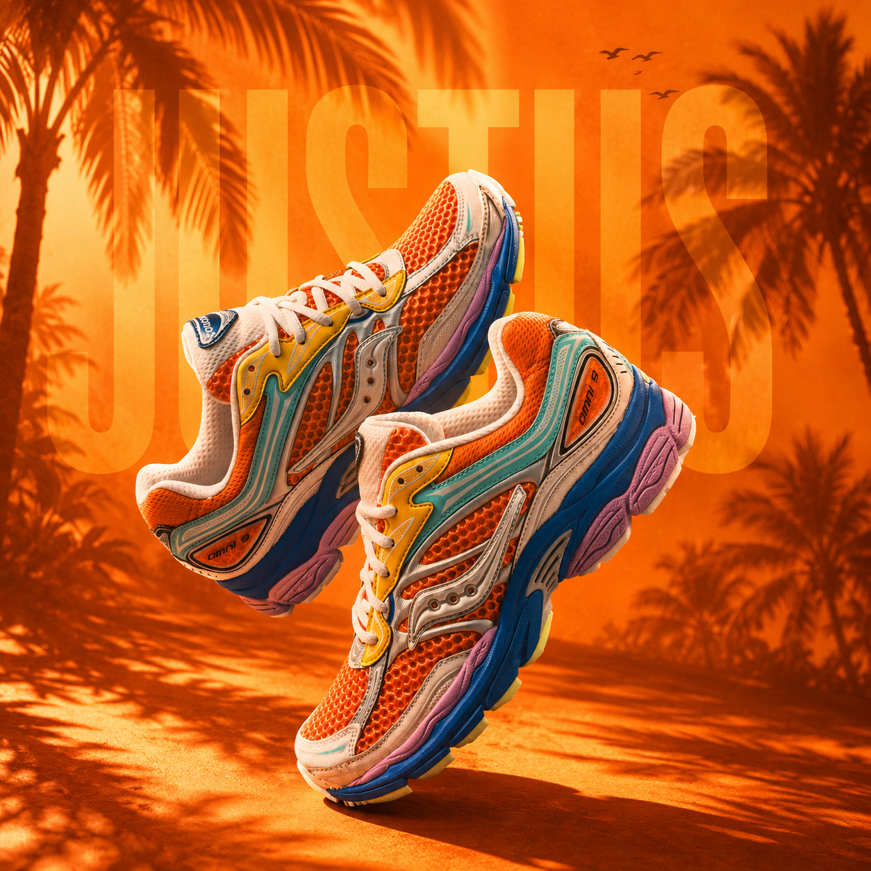 Saucony | Progrid Omni 9 (ORANGE MULTI COLORS)