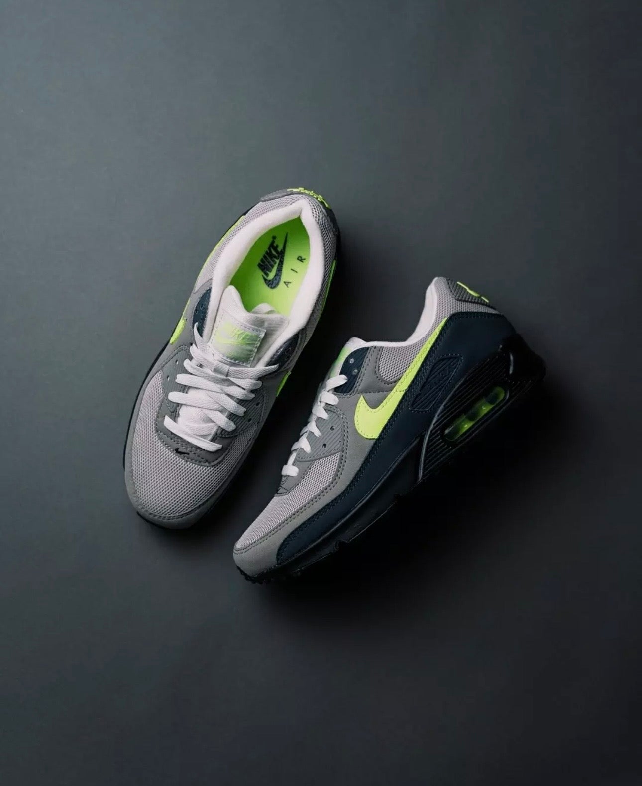 NIKE AIR MAX 90 ANTHRACITE/NEON YELLOW