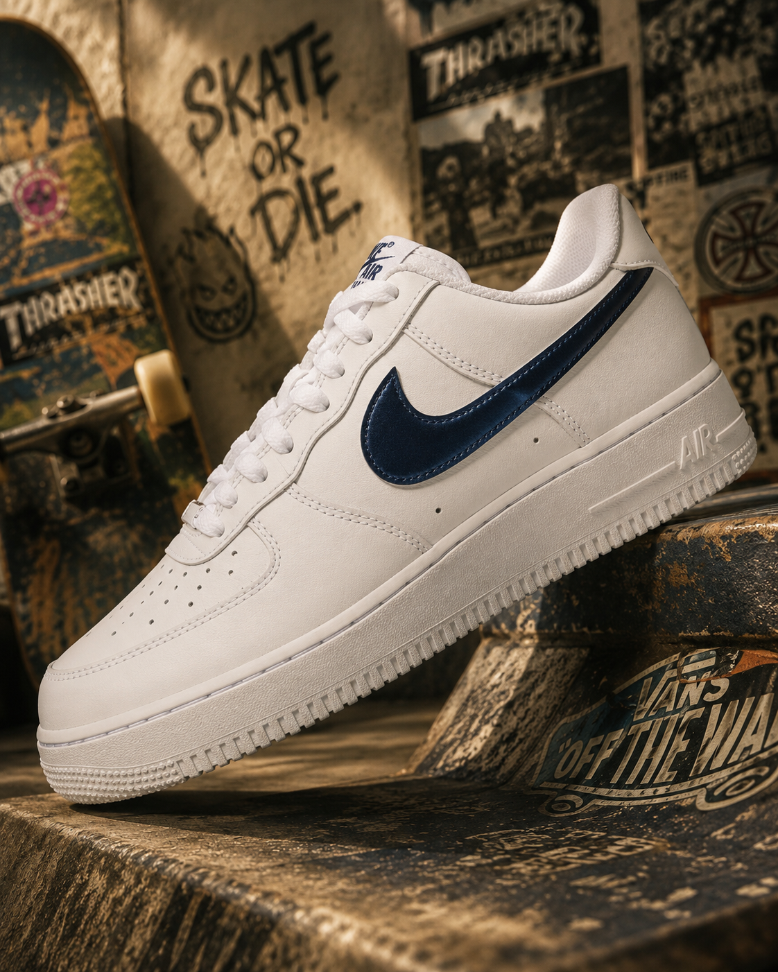 MEN'S NIKE AIR FORCE 1 '07 LV8 SE TEAM USA CASUAL SHOES