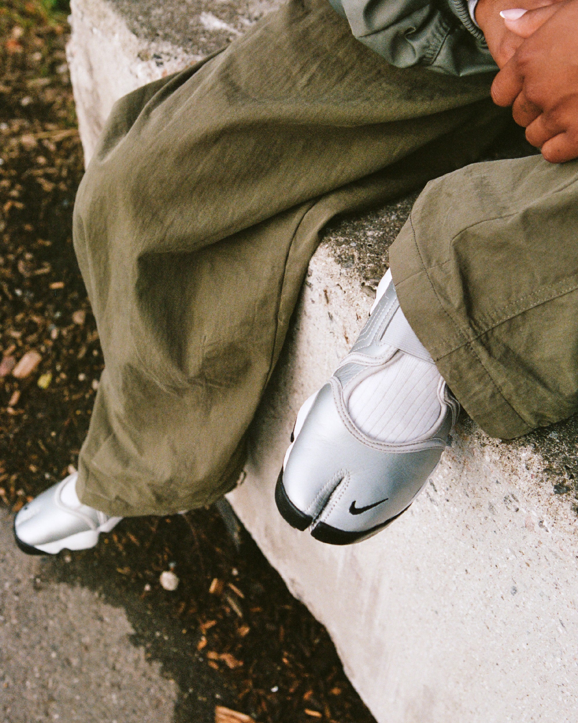 Nike Women's “ninja” Air Rift Leather - Silver