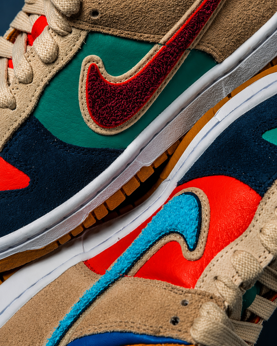 NIKE DUNK LOW (GS) Midnight Navy/Speed Red