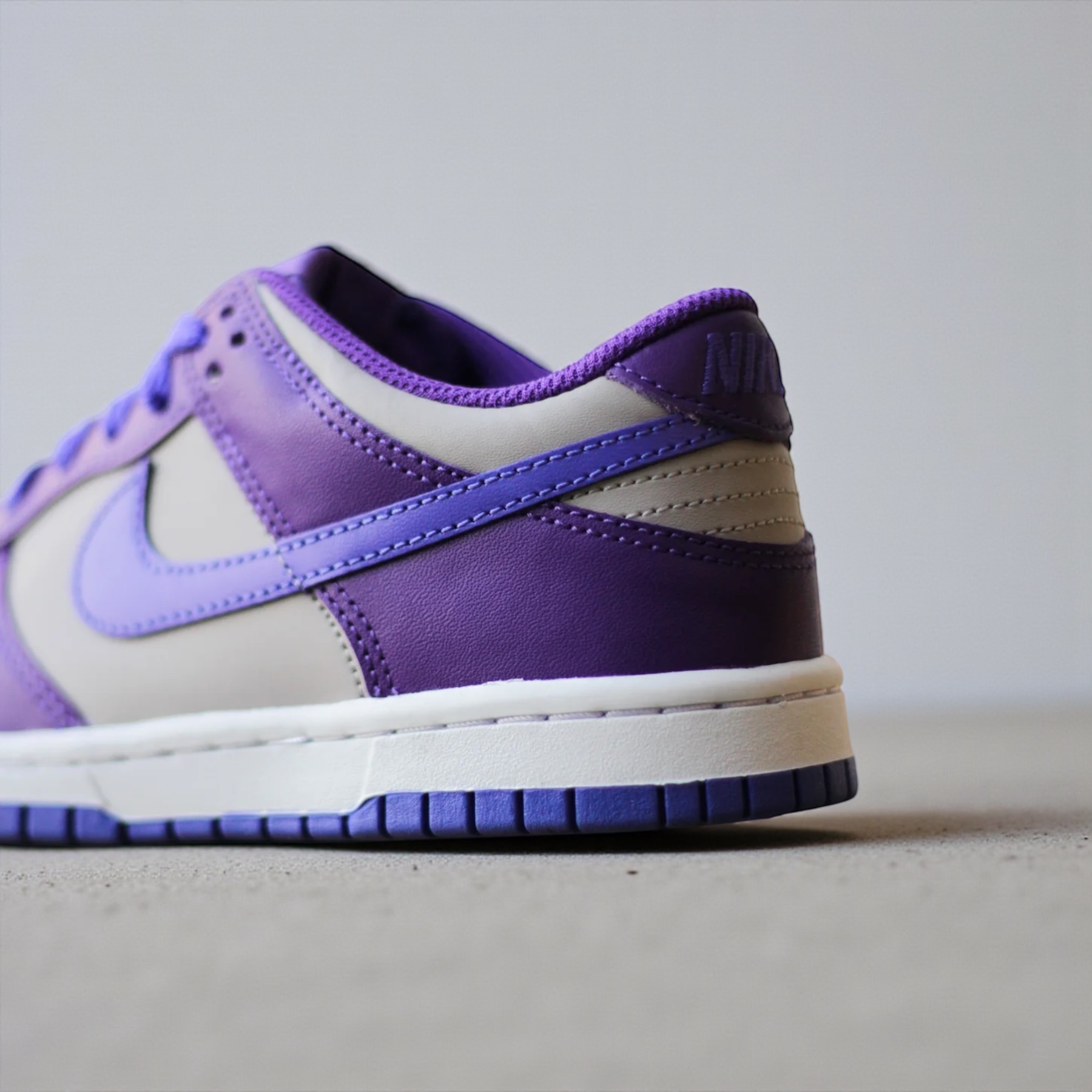NIKE DUNK LOW (GS) "COLLEGE GREY/PERSIAN VIOLET-WILD GRAPE"