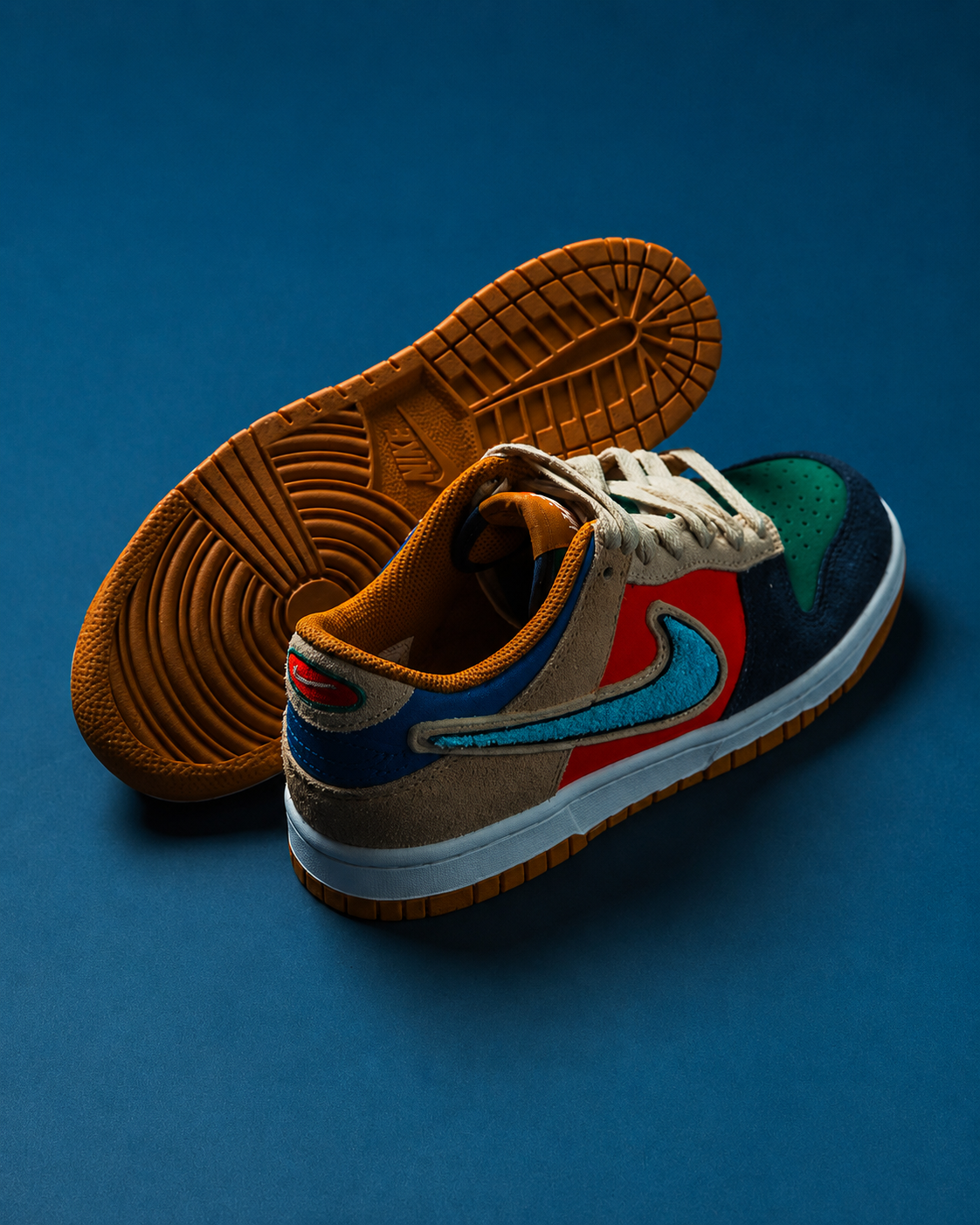 NIKE DUNK LOW (GS) Midnight Navy/Speed Red