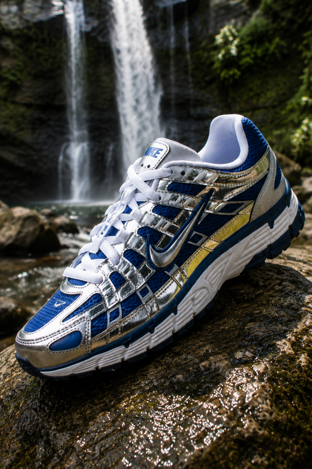 NIKE P-6000 "COURT BLUE/METALLIC SILVER-WHITE"