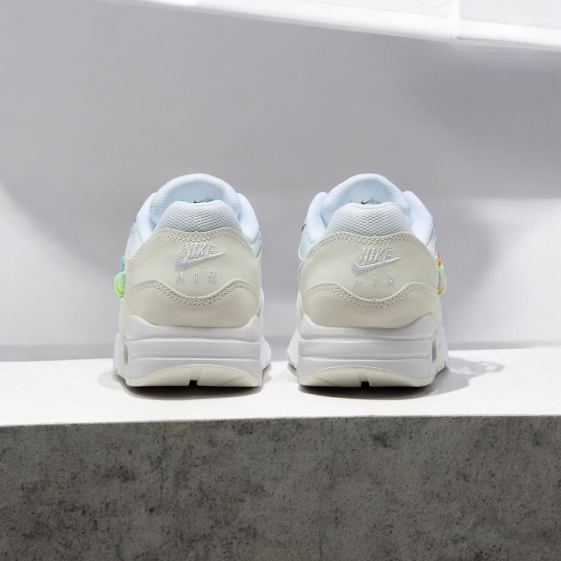 NIKE AIR MAX 1 (GS) « BLANC/MULTICOLORE »