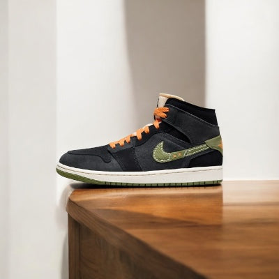 Jordan 1 Mid SE Craft Anthracite Olive Clair
