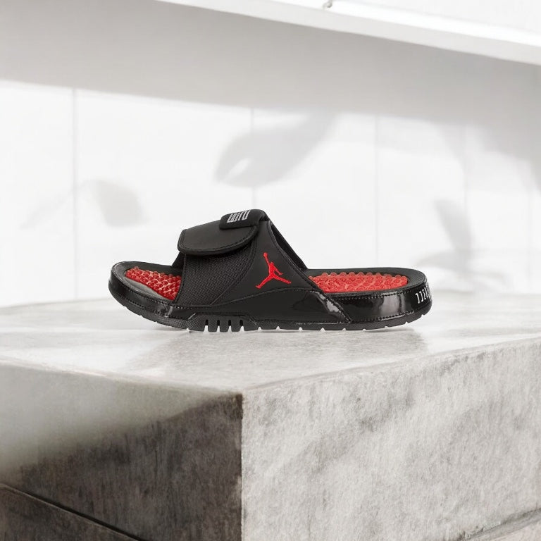Jordan Hydro 11 Retro Slide Black/University Red