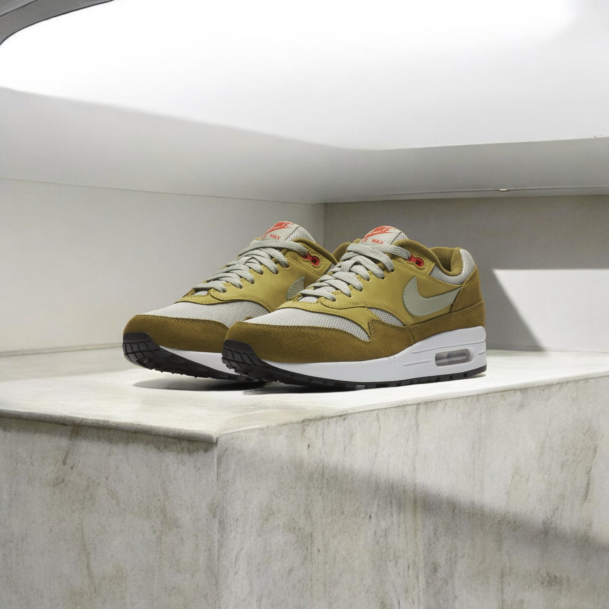 Pack Nike Air Max 1 Curry (vert olive)