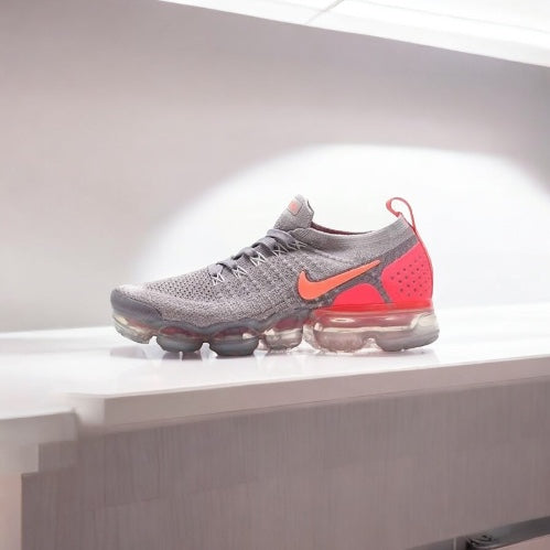 Nike Air VaporMax 2 Gris Atmosphère Crimson Pulse (Femme)