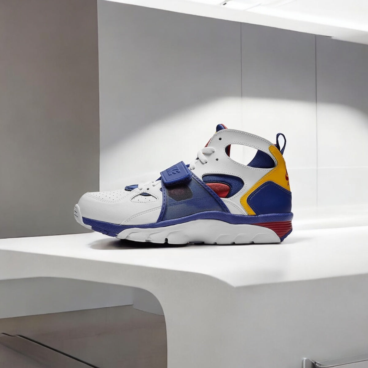 Nike Air Trainer Huarache Blanc Regency Violet Amarillo