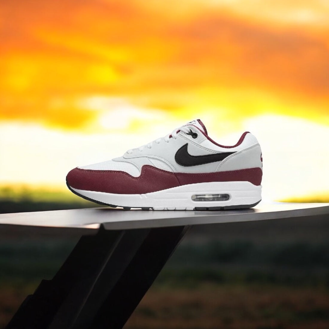 NIKE AIR MAX 1 Rouge foncé