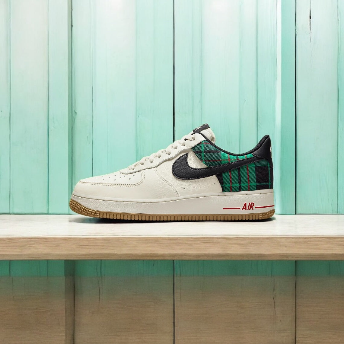 NIKE AIR FORCE 1 BASSE à carreaux
