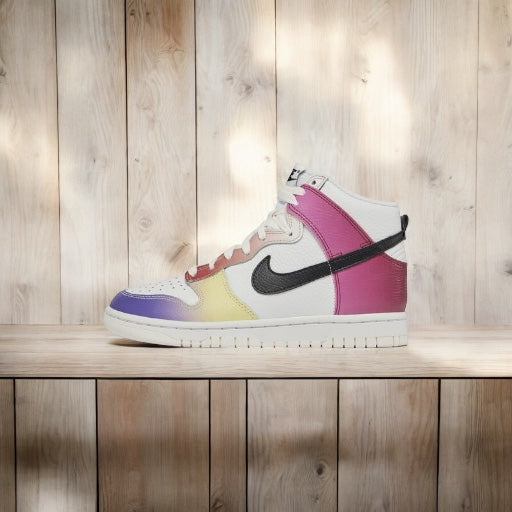 NIKE dunk high multicolore dégradé