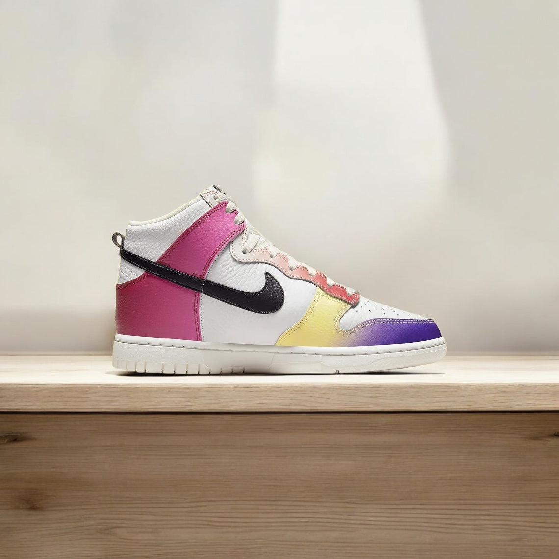 NIKE dunk high multicolore dégradé