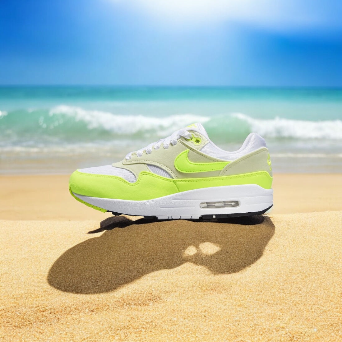NIKE AIR MAX 1 FEMME VOLT BLANC