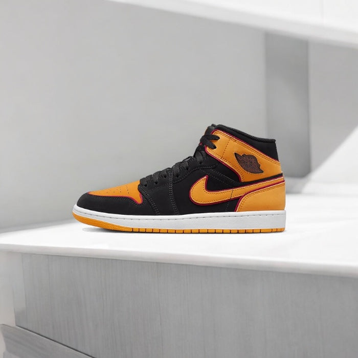 AIR JORDAN 1 MID FAT TONGUE ROUGE
