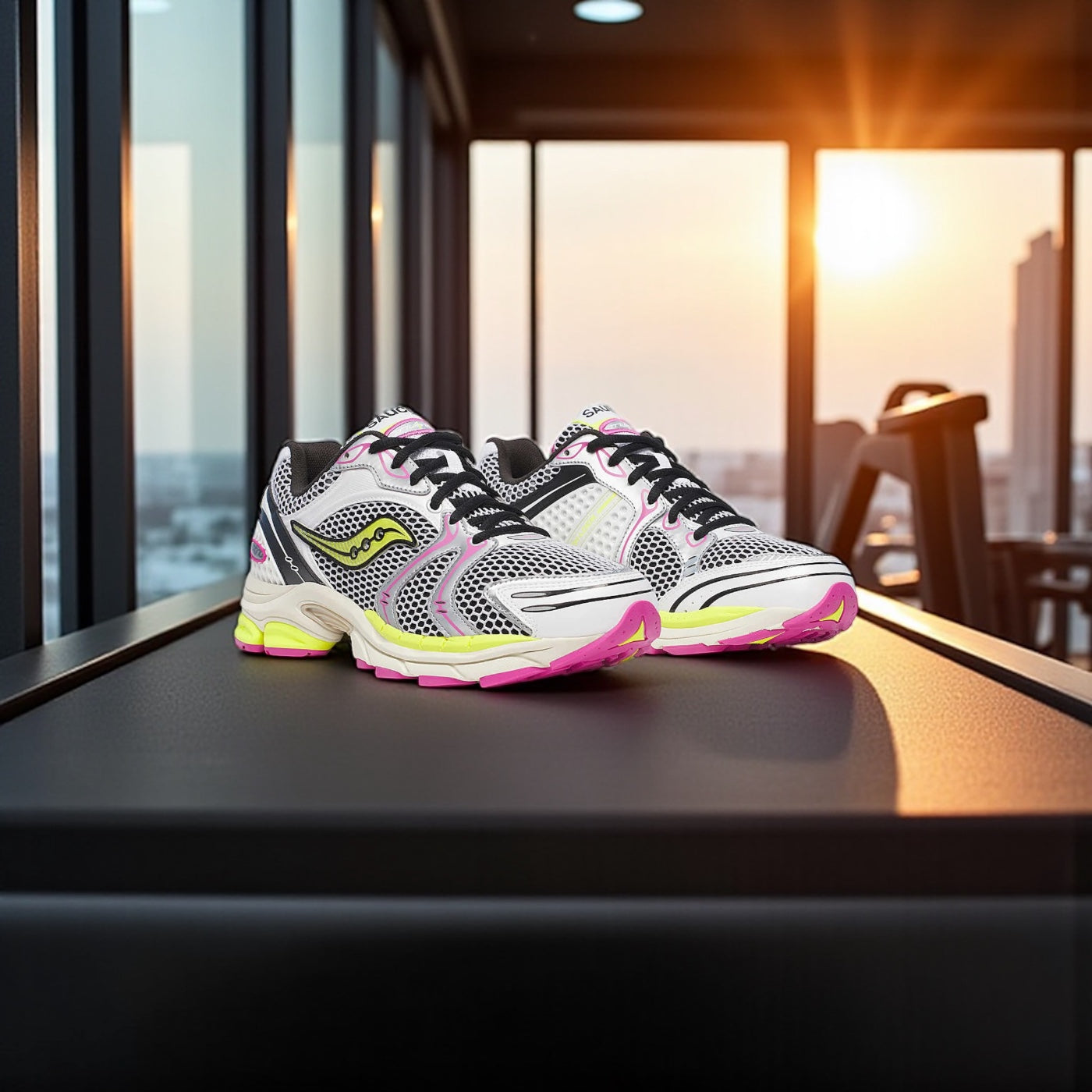 SAUCONY PROGRID TRIUMPH 4 - "WHITE FLUO"