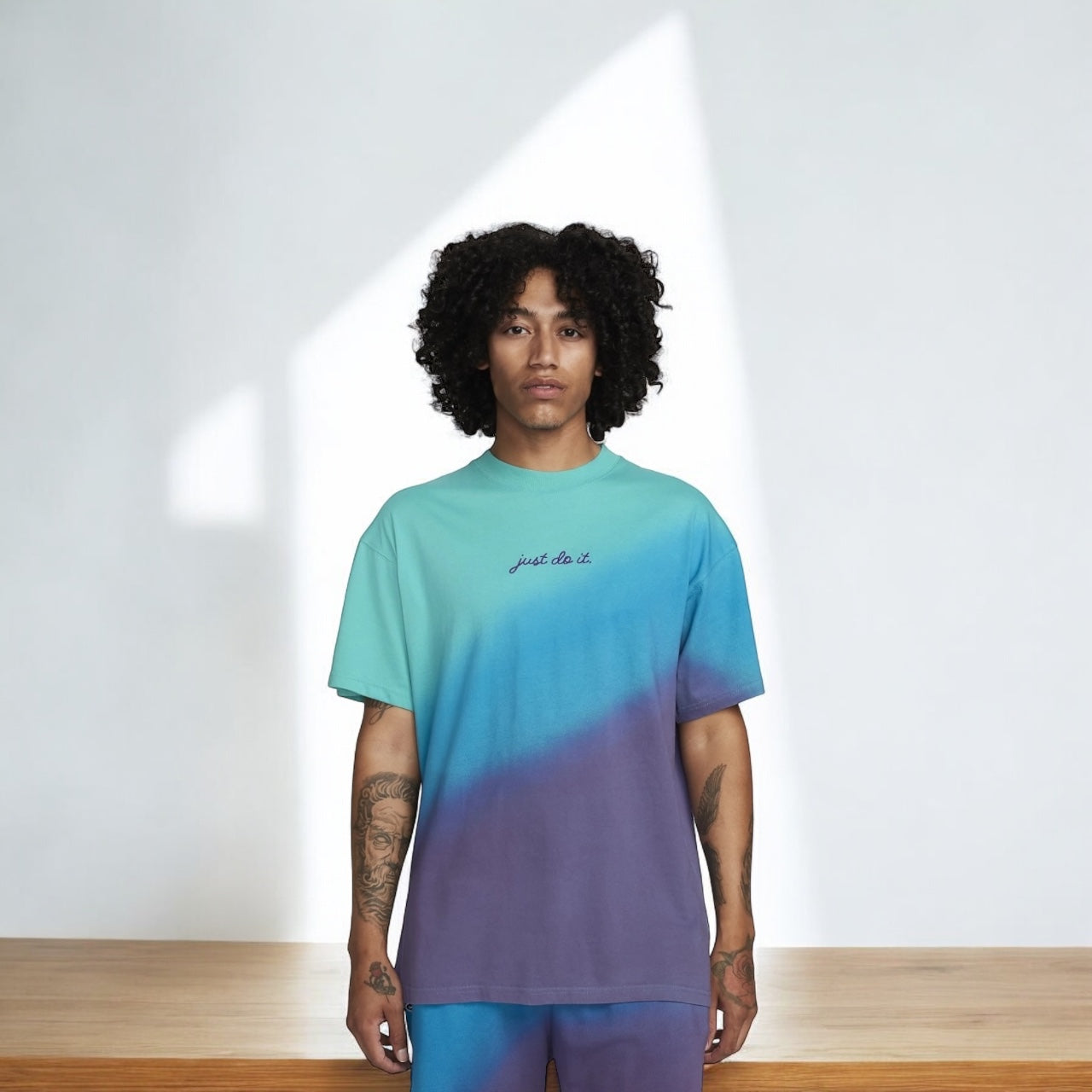 NIKE T SHIRT MAX 90 PURPLE WASH TEAL