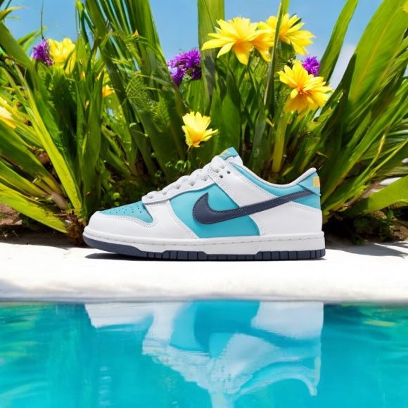 Nike Dunk Low Dusty Cactus Bleu tonnerre (GS)