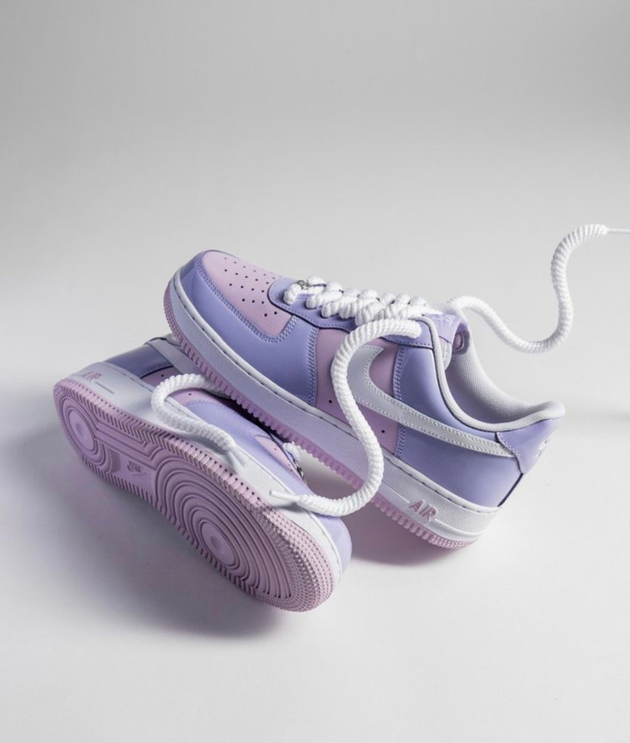 NIKE AIR FORCE 1 PURPLE MENS BASKETBALL SHOES