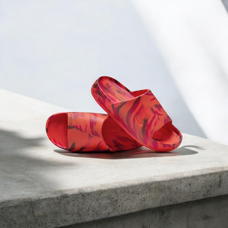 NIKE CALM SLIDE MARBRÉ RED PICANTÉ