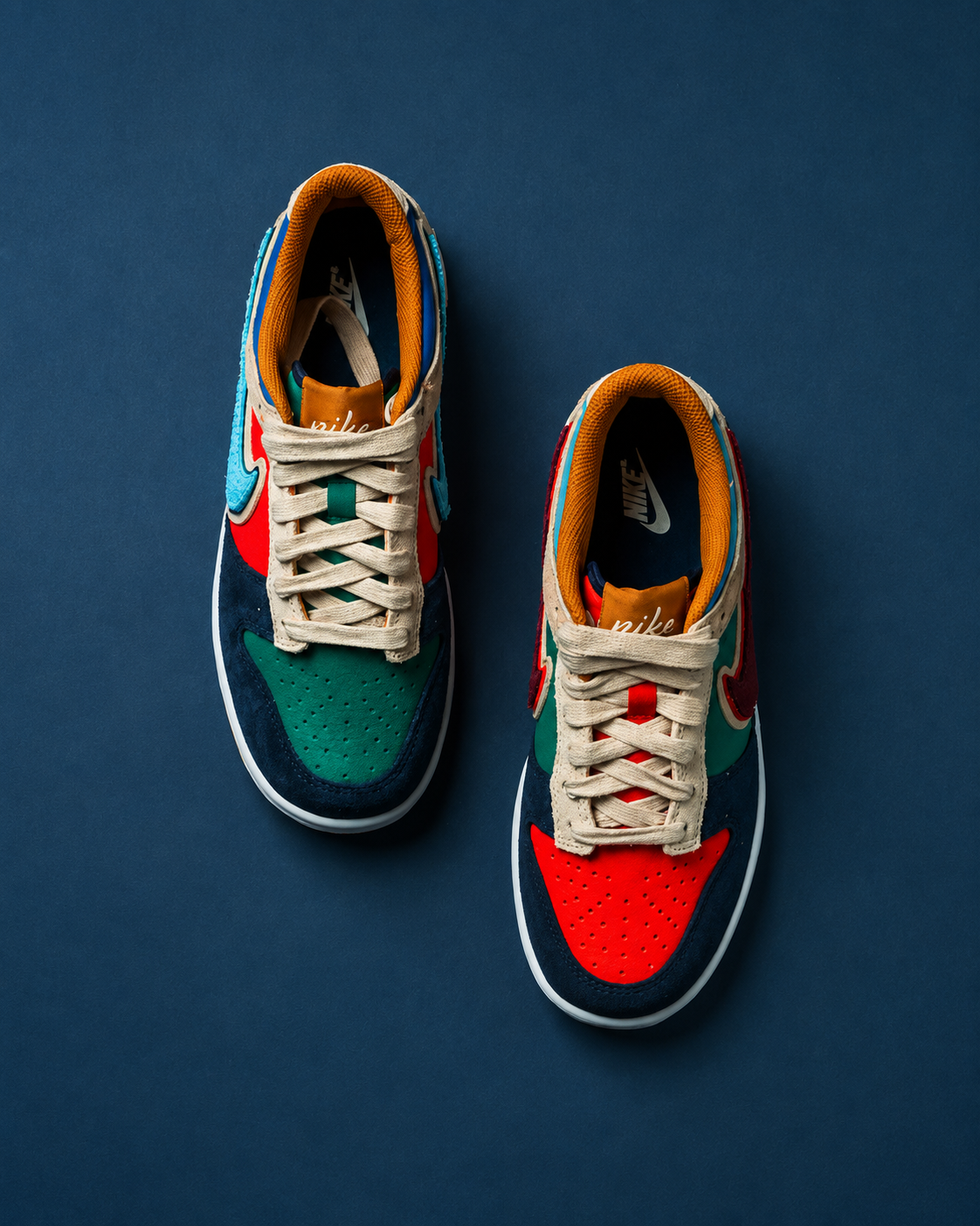 NIKE DUNK LOW (GS) Midnight Navy/Speed Red