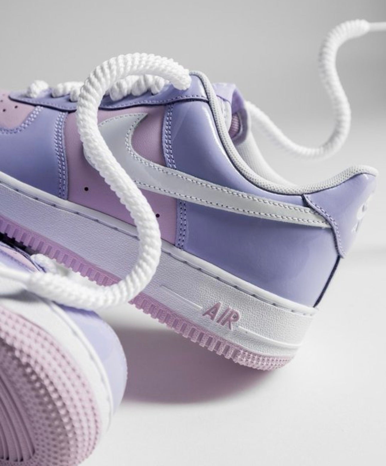 NIKE AIR FORCE 1 PURPLE MENS BASKETBALL SHOES