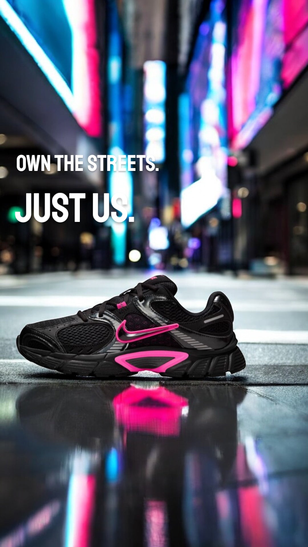 NIKE WMNS V5 RNR - BLACK / PINK BLAST