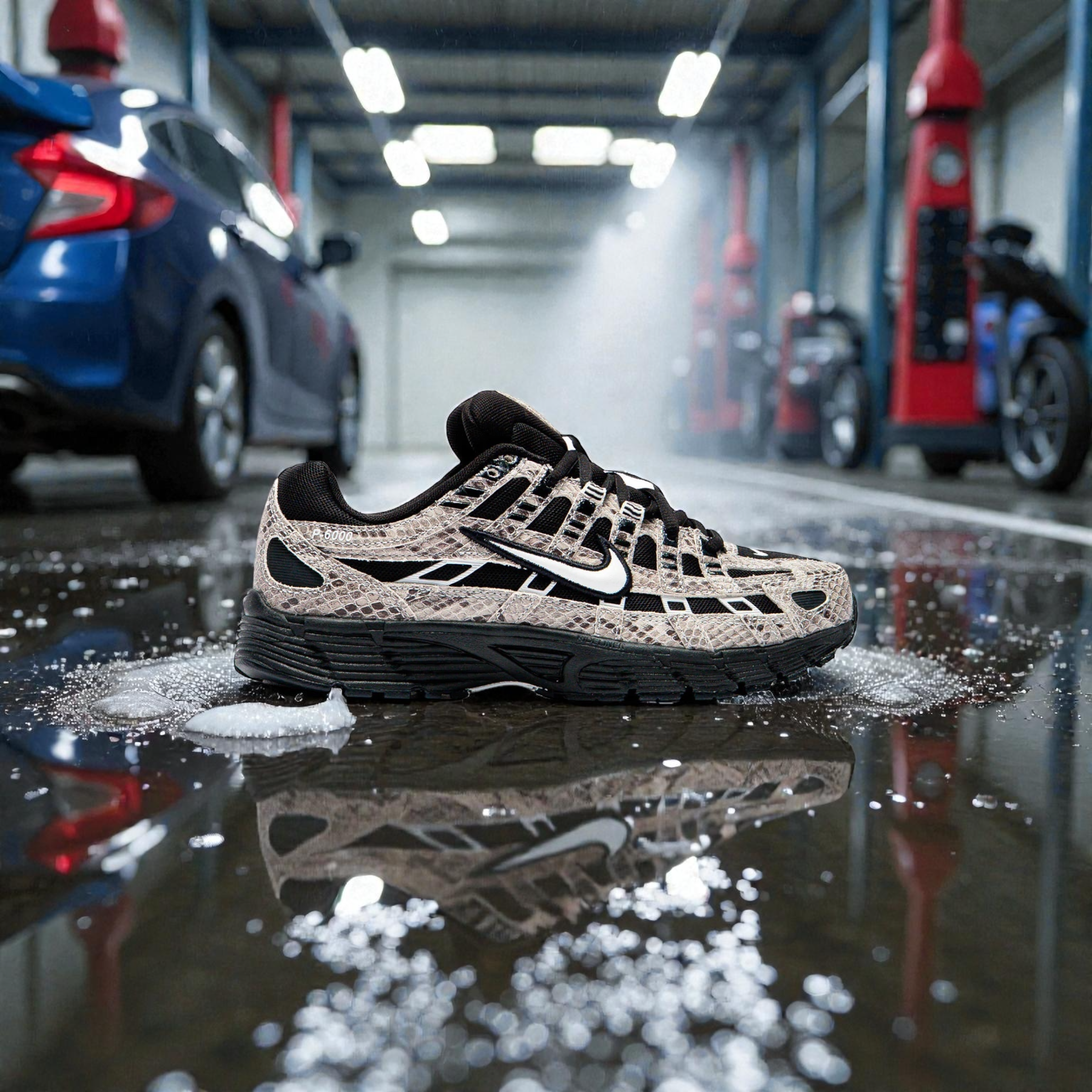 NIKE P-6000 SE "SUMMIT WHITE/SUMMIT WHITE-BLACK-WHITE" WMN