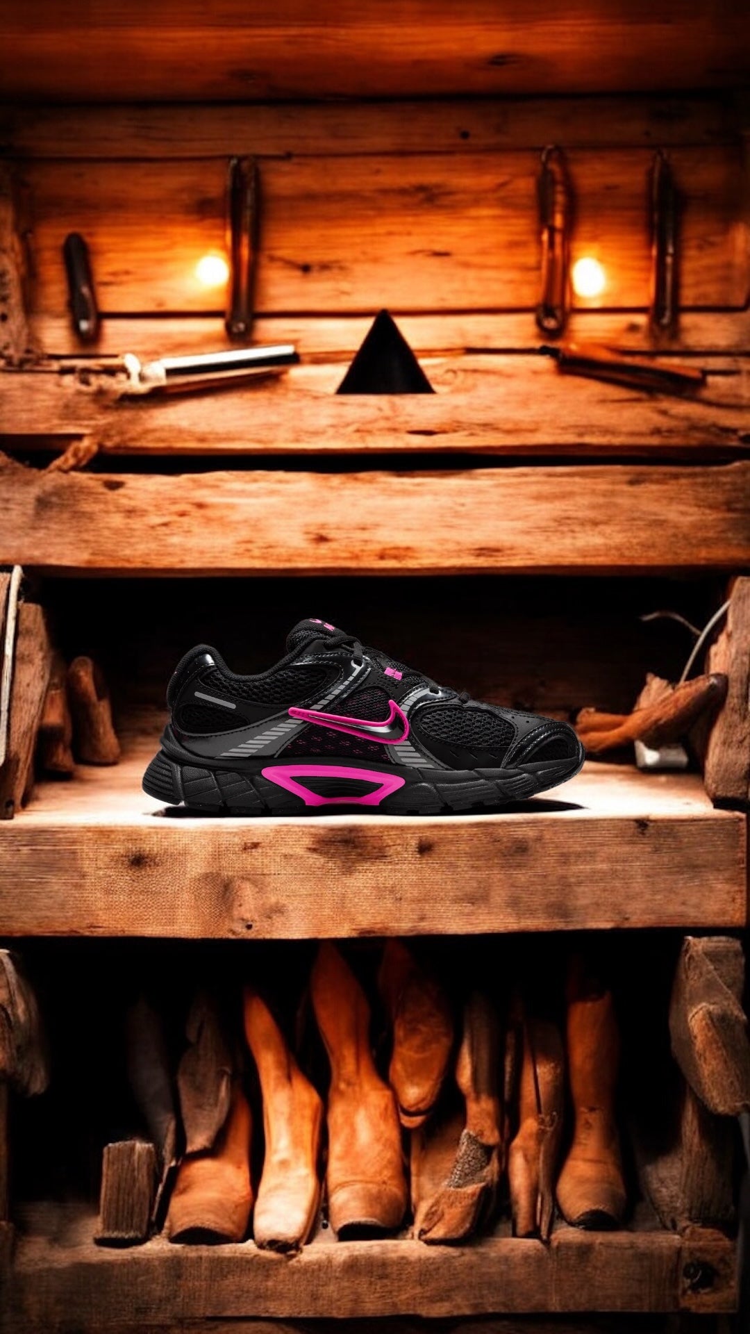 NIKE WMNS V5 RNR - BLACK / PINK BLAST