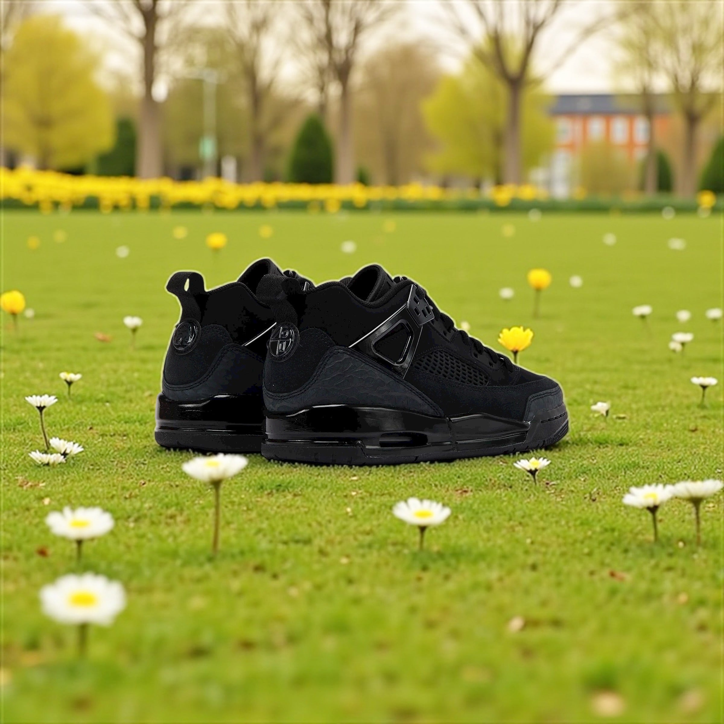 JORDAN SPIZIKE LOW BLACK CAT GS