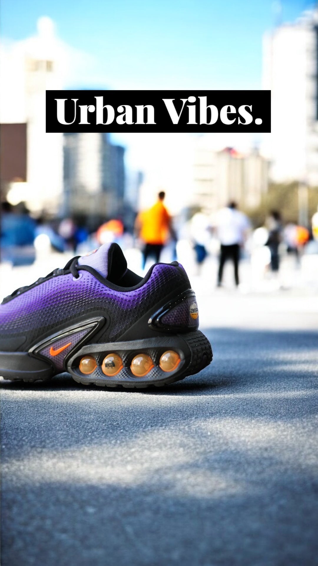 NIKE AIR MAX DN SE "MEDIUM VIOLET/TOTAL ORANGE"