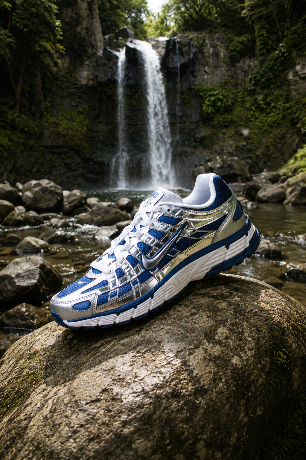 NIKE P-6000 "COURT BLUE/METALLIC SILVER-WHITE"