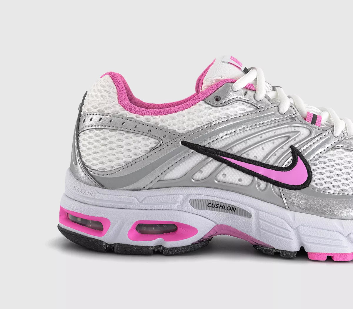 NIKE AIR MAX MOTO 2K WMNS- WHITE / METALLIC SILVER / PINK SPELL