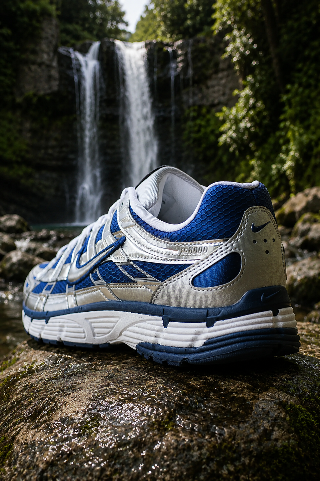 NIKE P-6000 "COURT BLUE/METALLIC SILVER-WHITE"