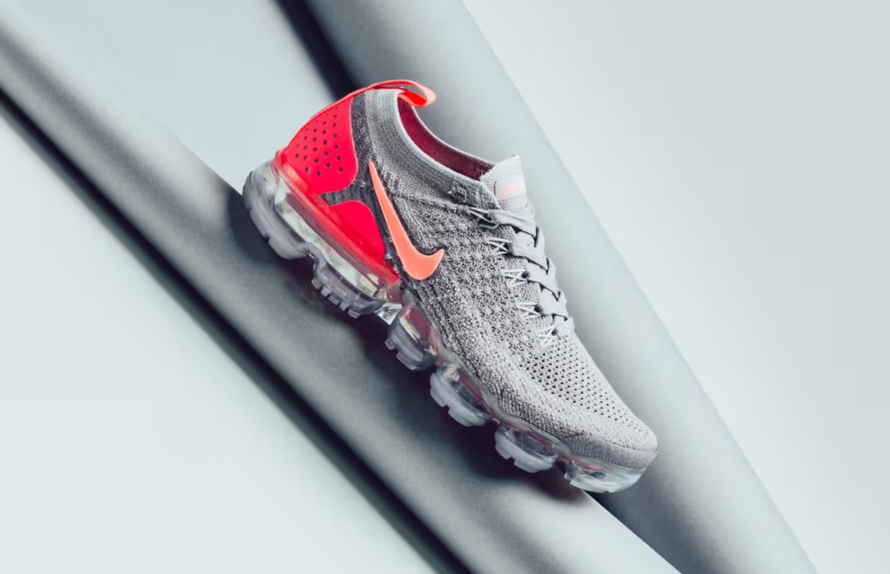 Nike Air VaporMax 2 Gris Atmosphère Crimson Pulse (Femme)