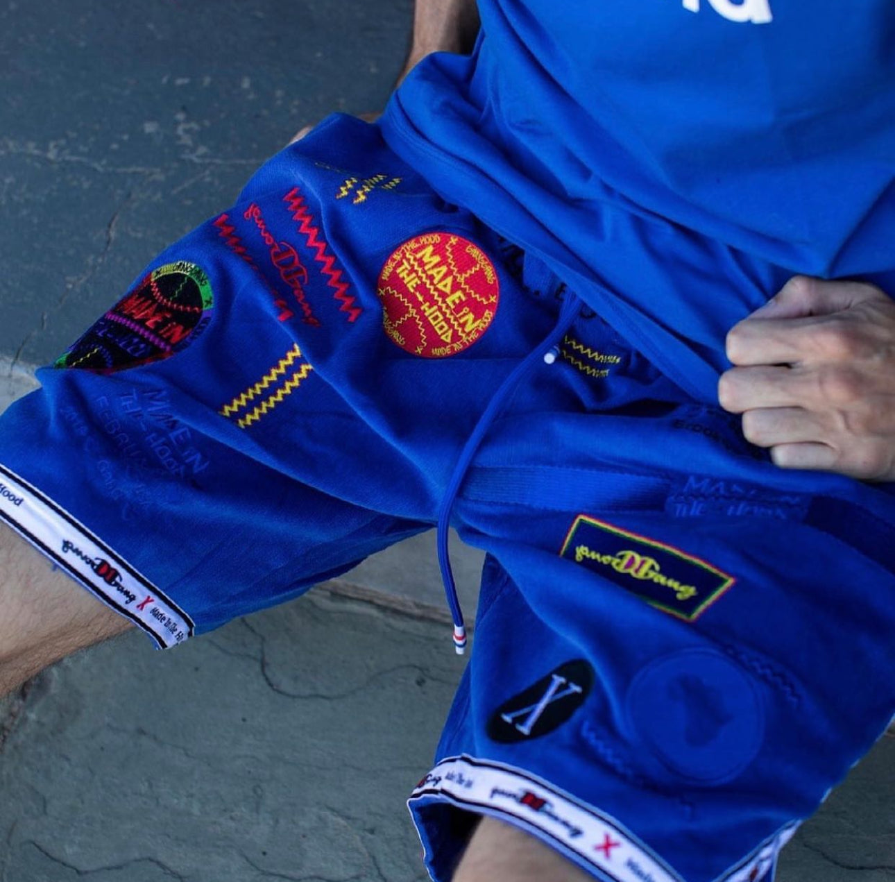 GANG GANG PATCHES 2.0 BBALL CORDUROY SHORTS