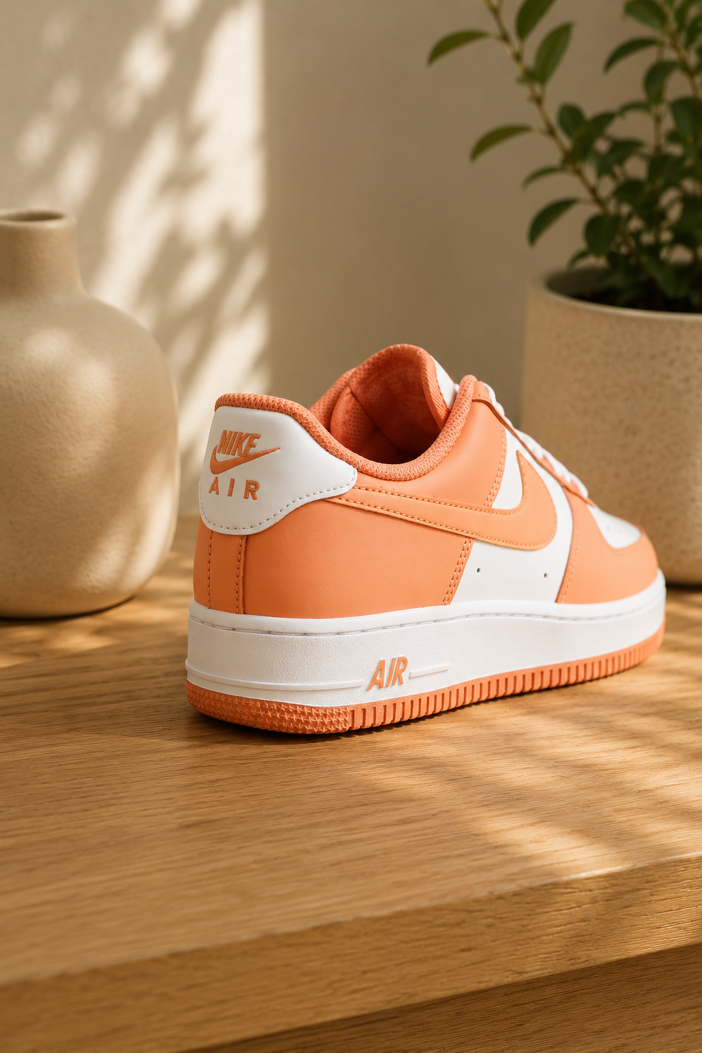 NIKE AIR FORCE 1 ‘07 "WHITE/ORANGE FROST-WHITE"