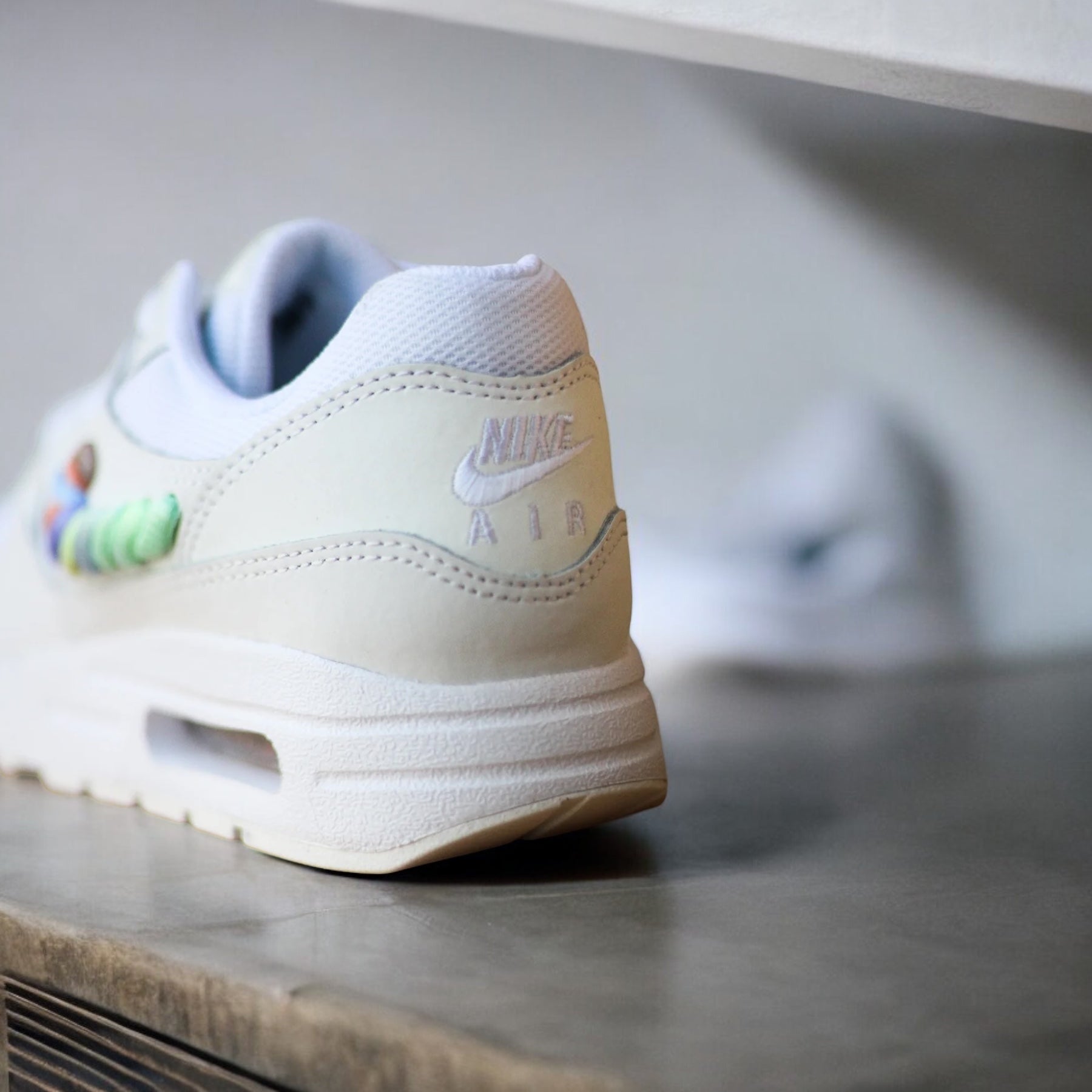 NIKE AIR MAX 1  (GS) "WHITE/MULTICOLOR"