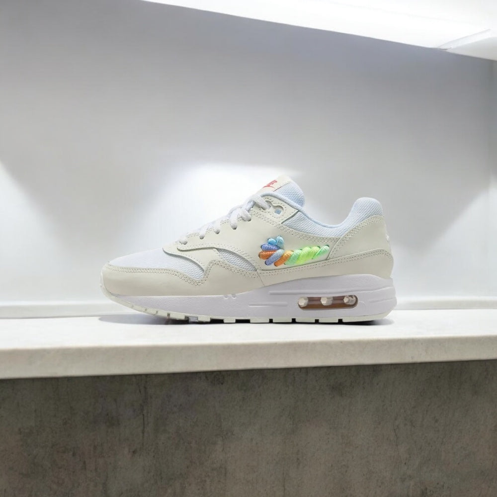 NIKE AIR MAX 1  (GS) "WHITE/MULTICOLOR"