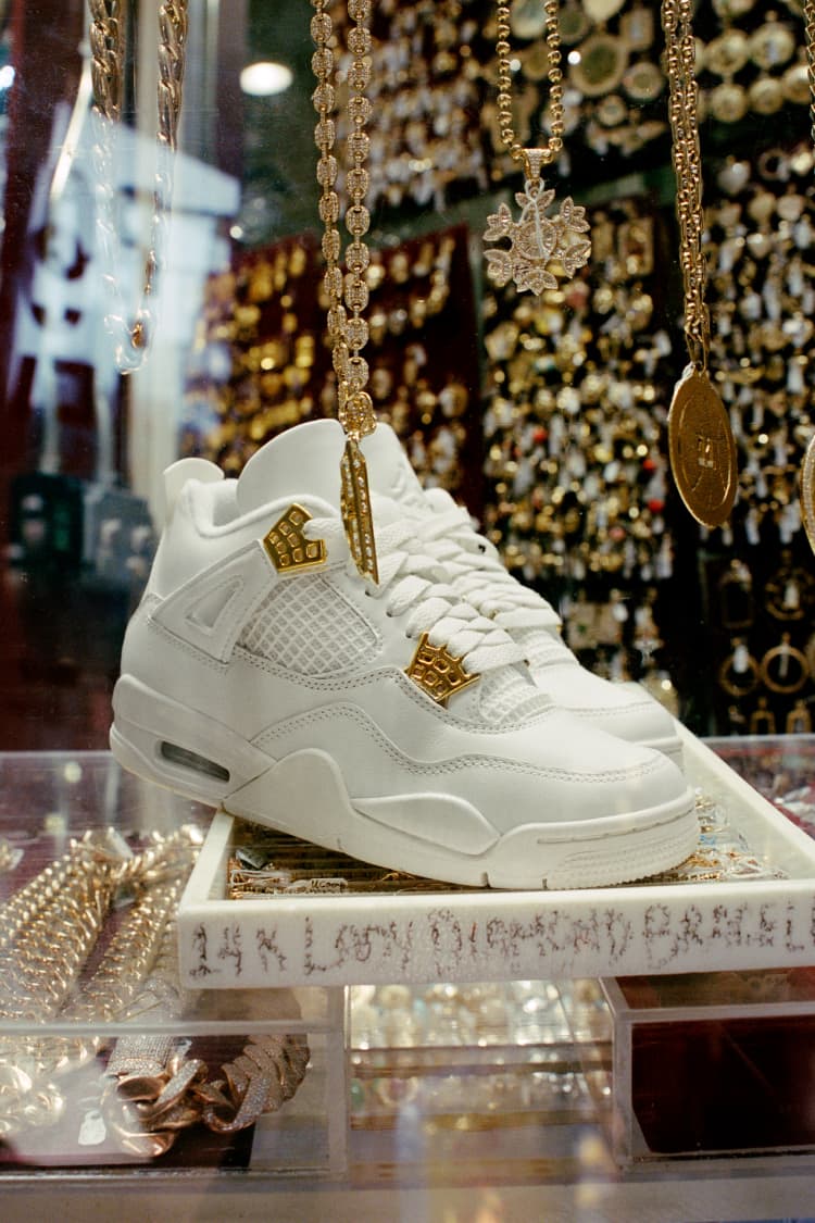 Jordan 4 Retro Metallic Gold (Femme)