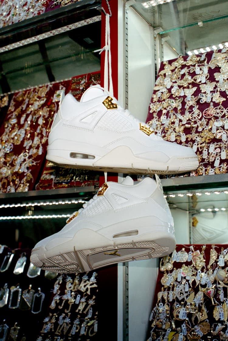 Jordan 4 Retro Metallic Gold (Femme)