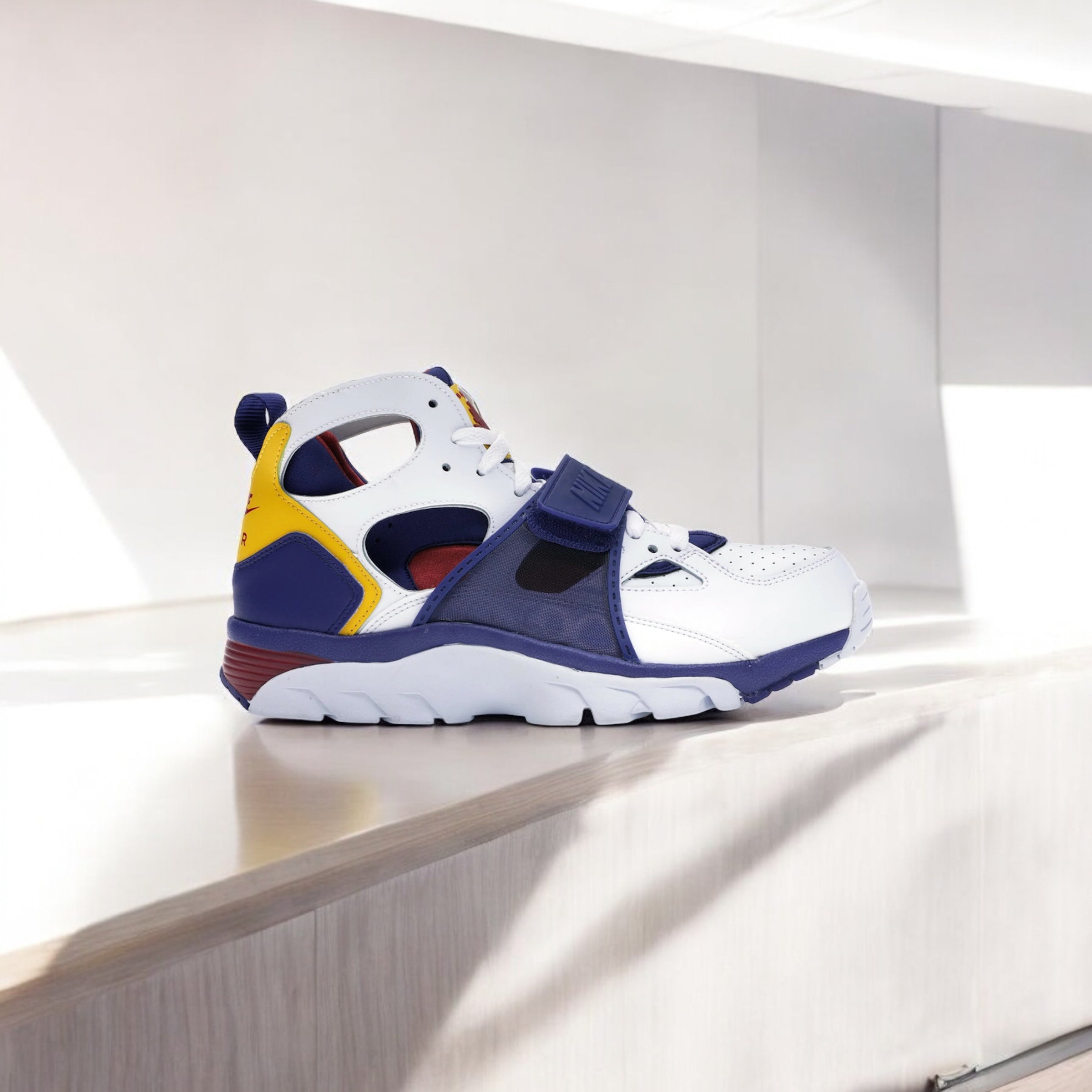 Nike Air Trainer Huarache White Regency Purple Amarillo