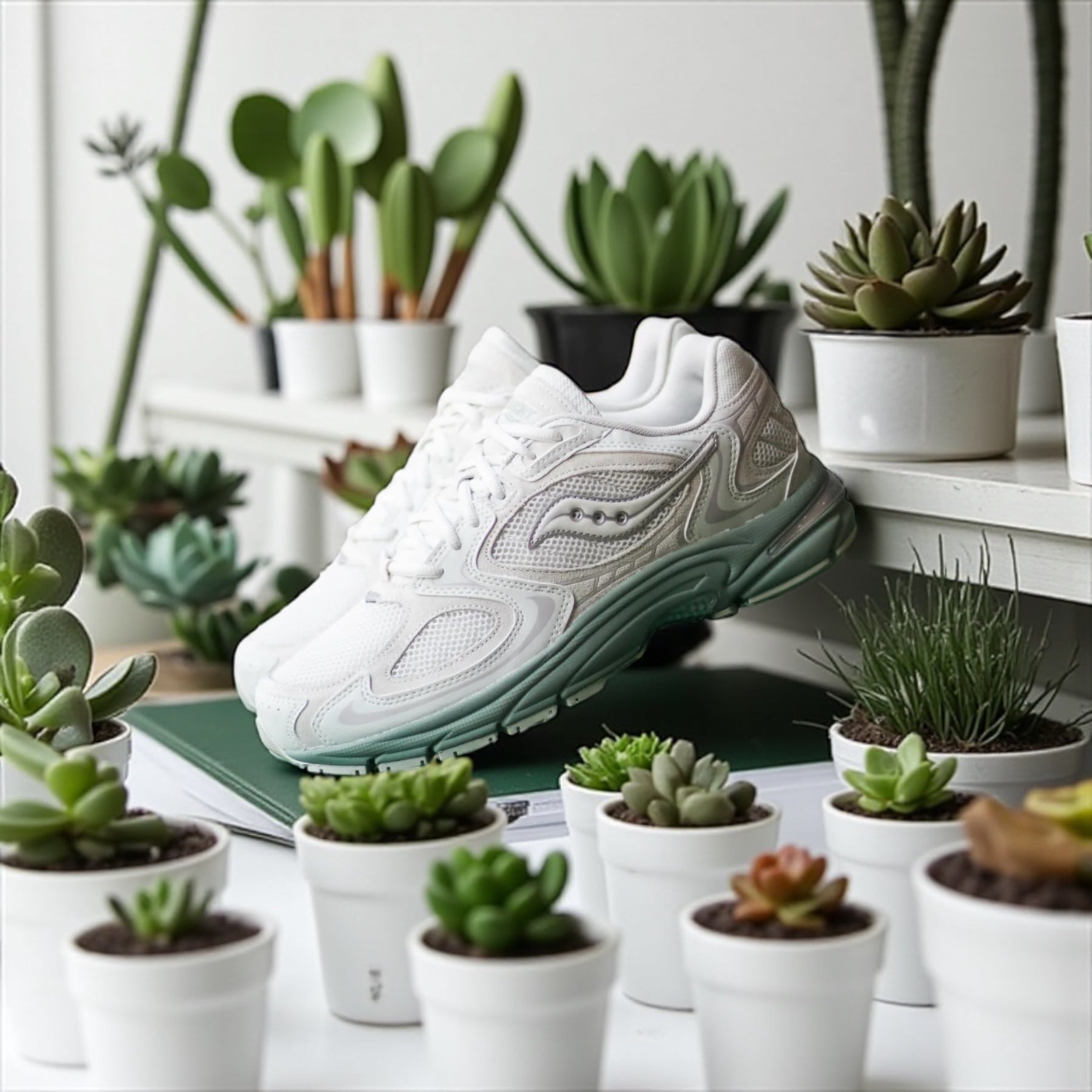 SAUCONY GRID JAZZ 9 "ARCTIC/AQUA"