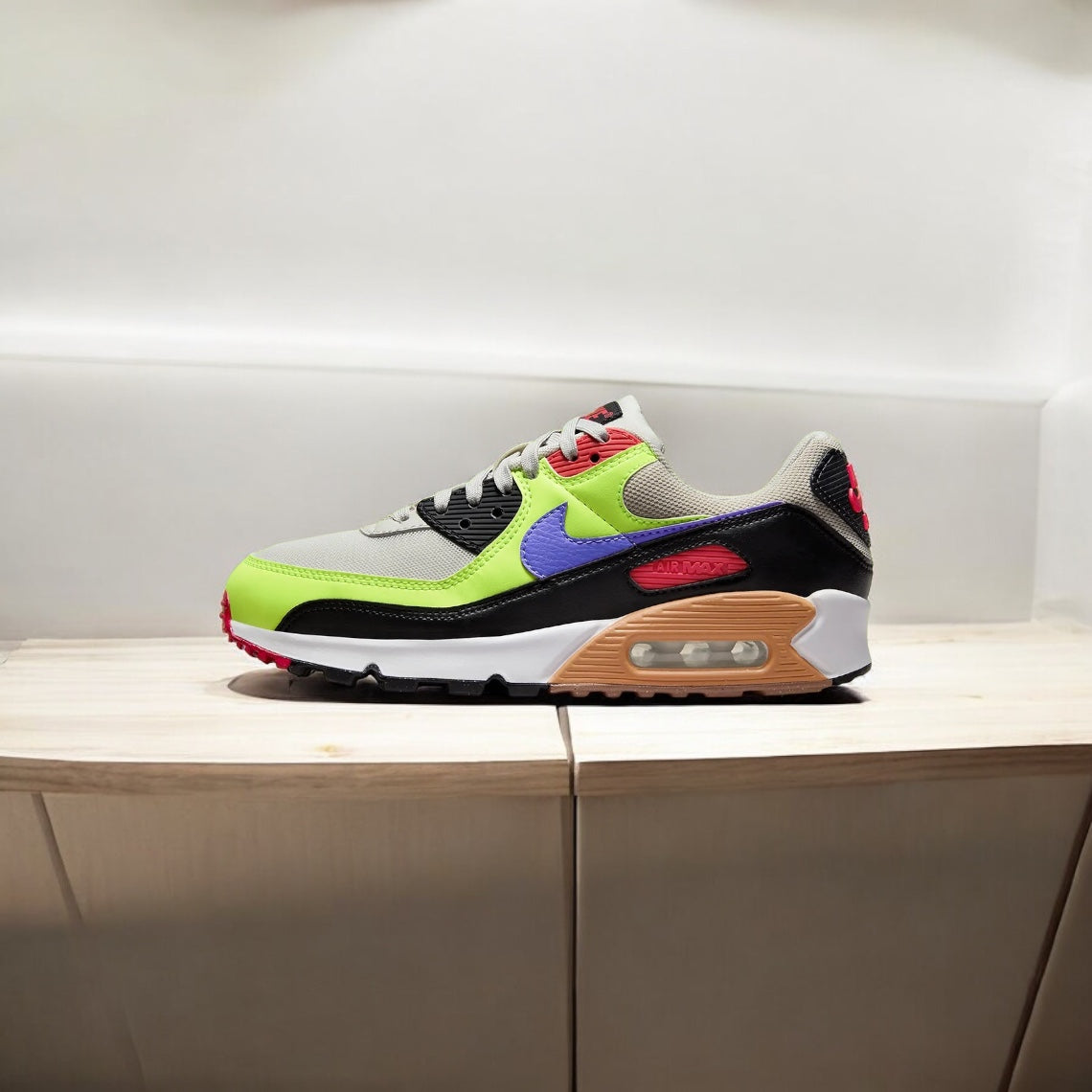 NIKE AIR MAX 90 WMN LIGHT BONE VOLT