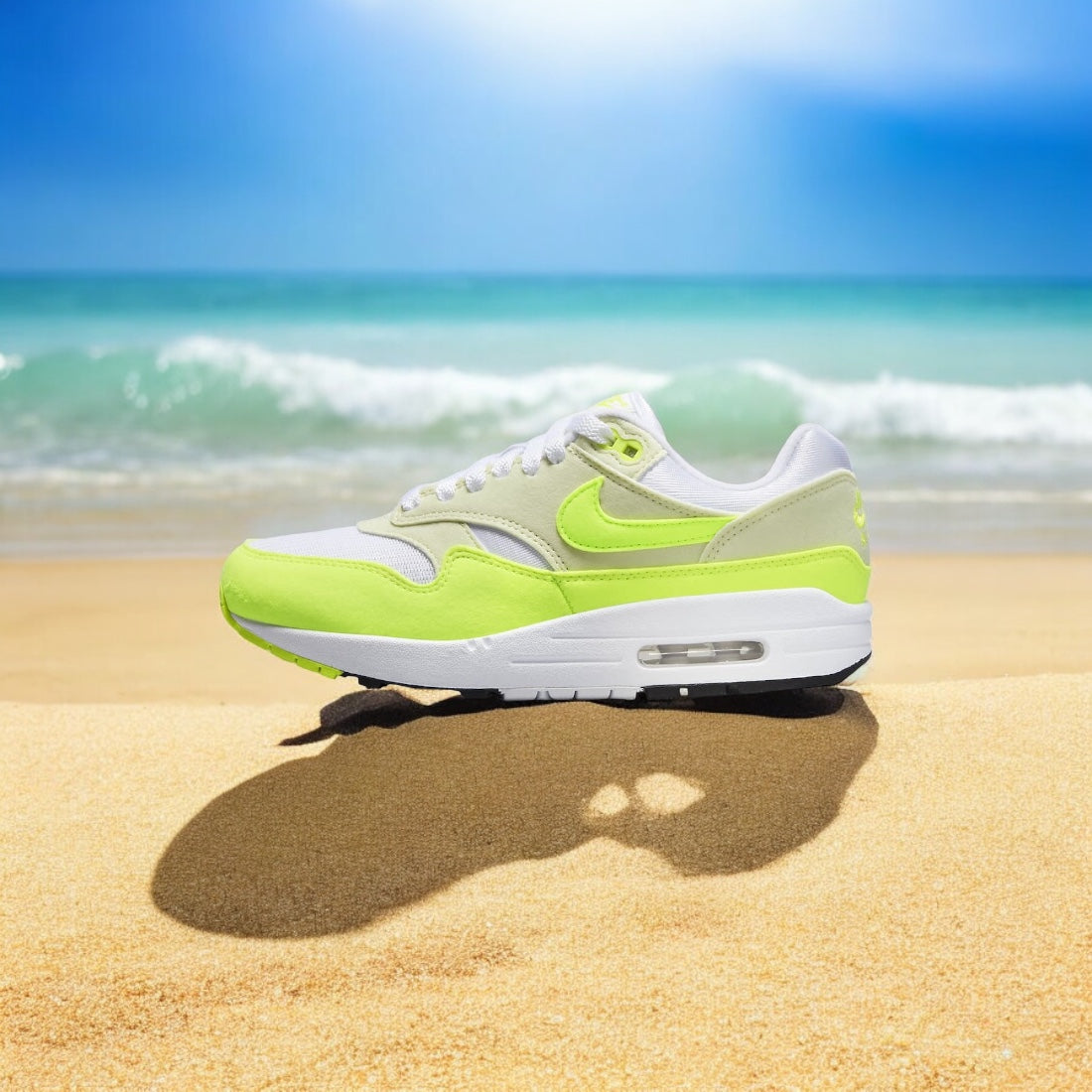 NIKE AIR MAX 1 WMN VOLT WHITE