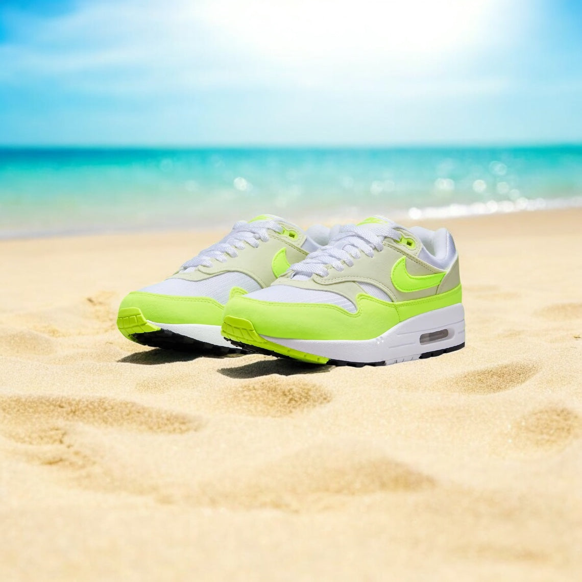 NIKE AIR MAX 1 WMN VOLT WHITE