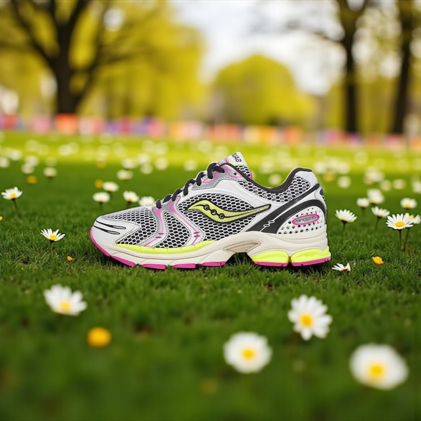 SAUCONY PROGRID TRIUMPH 4 - "WHITE FLUO"