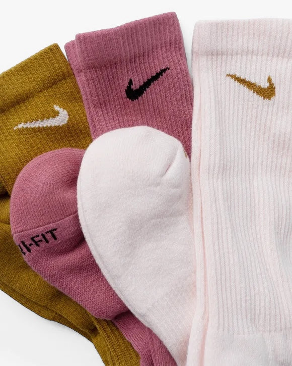 NIKE EVERYDAY PLUS DRI-FIT TUBE SOCKS (packs of 3 socks)