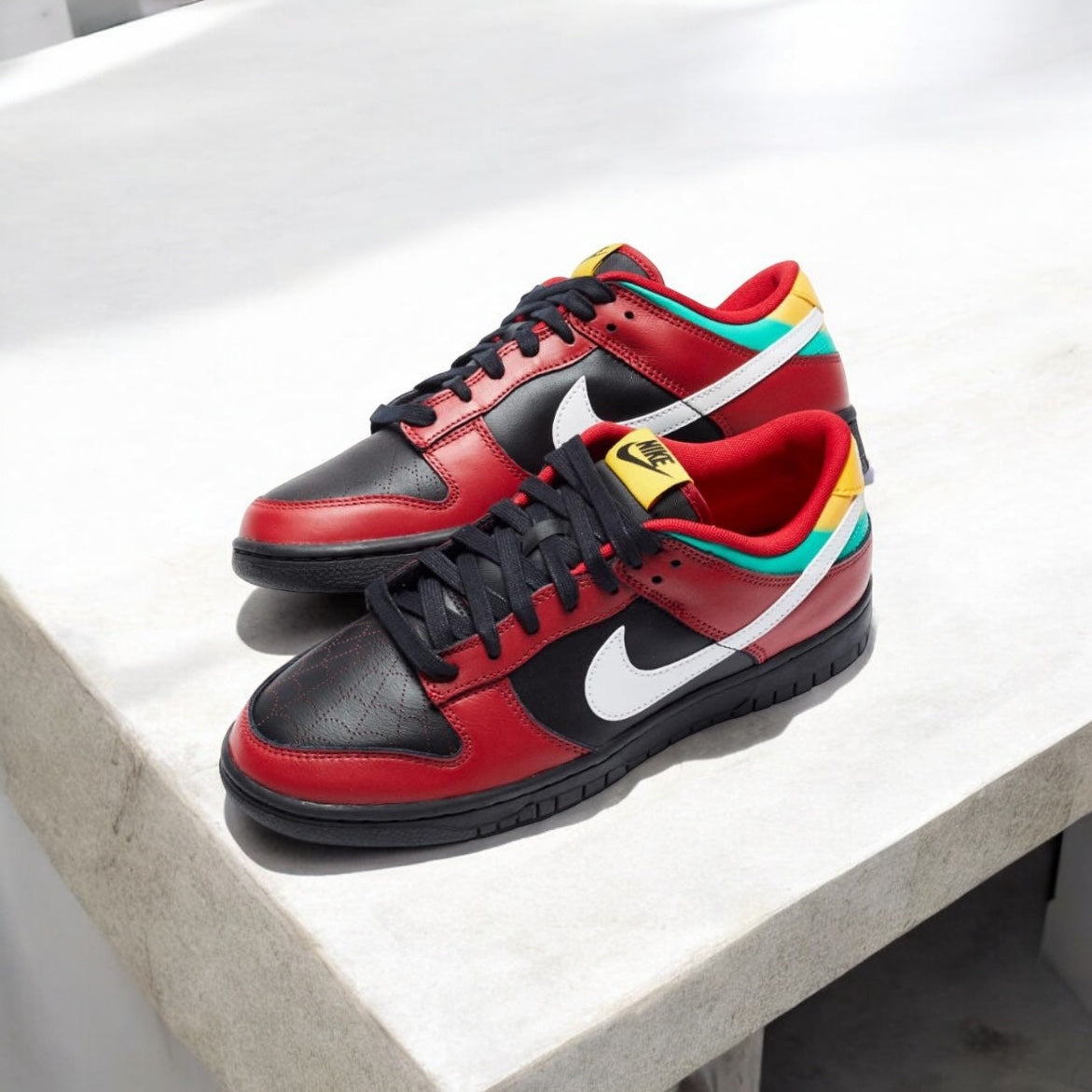 NIKE DUNK LOW RETRO LTD "GYM RED" BIKER TATTOO